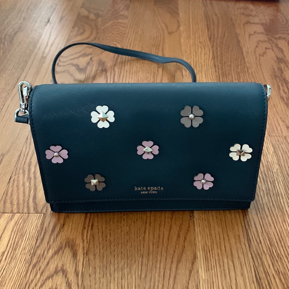 Navy blue leather Kate Spade crossbody. Only used once.